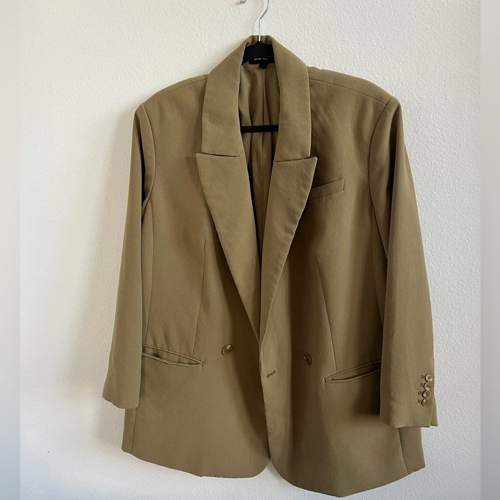 Express Green Blazer oversized